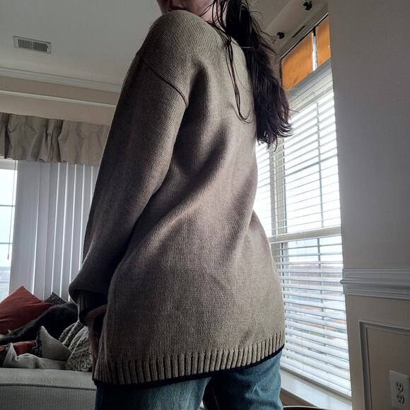 Vtg Alfred Dunner Argyle Sweater Cardigan Sz L Oldmoney Academia - Picture 3 of 5